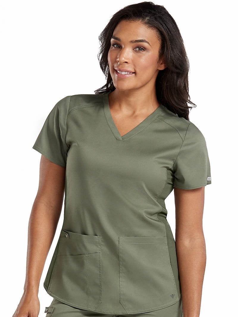 7459 V-NECK SHIRTTAIL TOP (Size: XS-XL)